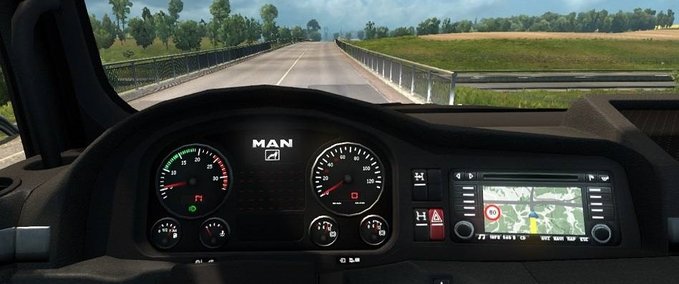 Trucks SCS MAN Trucks Custom Dash by Piva v9 [1.40] Eurotruck Simulator mod