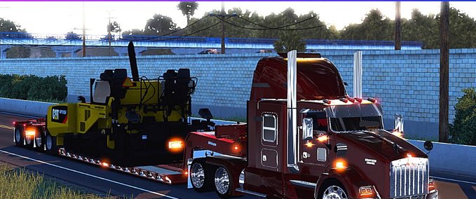 Trucks CUSTOM KENWORTH T800 + LOWBOY [1.40] American Truck Simulator mod