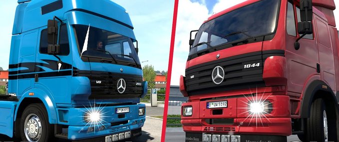 Trucks [ATS] Mercedes-Benz SK Truck v1.0 by XBS (1.40.x)  American Truck Simulator mod