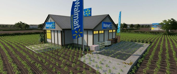 Buildings Walmart Supermarket Farming Simulator mod