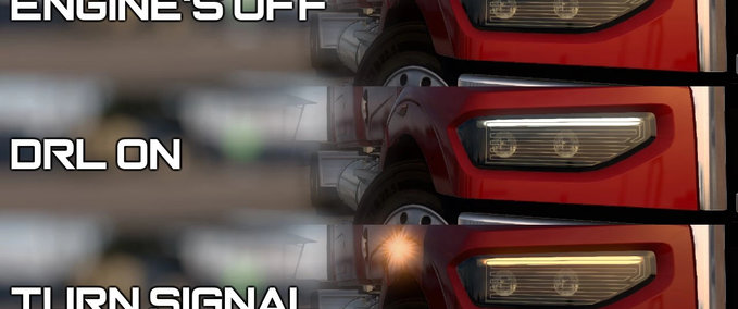 Trucks LED DRL für WS 49X v1.0  American Truck Simulator mod