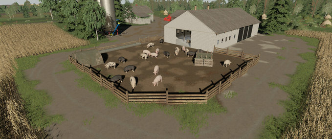 A Barn With A Pigsty For Pigs Mod Image