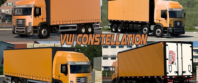 Trucks VW CONSTELLATION -SIDER/BAU CÂMARA FRIA- [1.40] Eurotruck Simulator mod