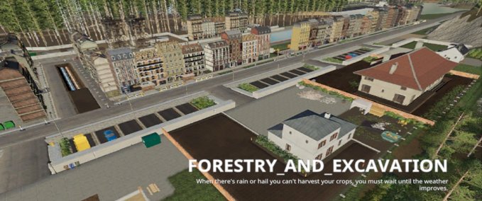 Maps Forestry and Excavation Landwirtschafts Simulator mod