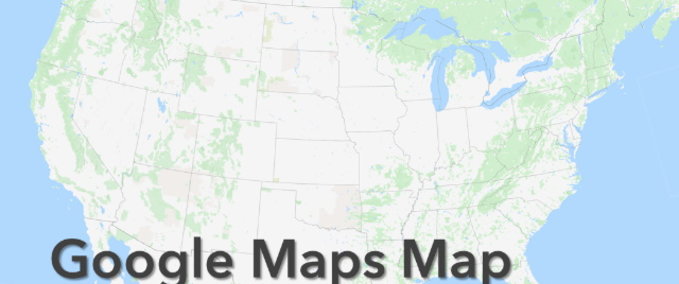 Maps Google Maps Karte  American Truck Simulator mod
