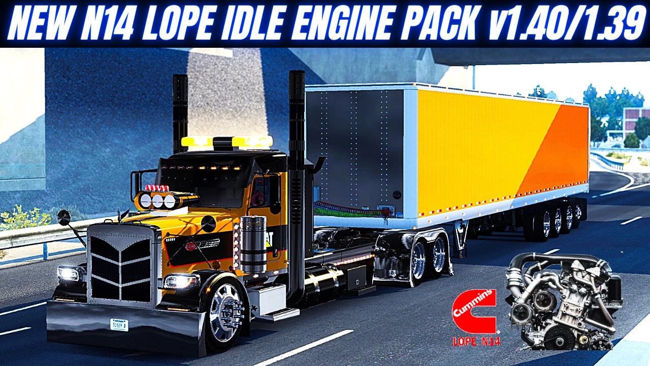 [ATS] NEW N14 CUMMINS LOPE IDLE PACK V1.6 [1.39 - 1.40]  thumbnail 3