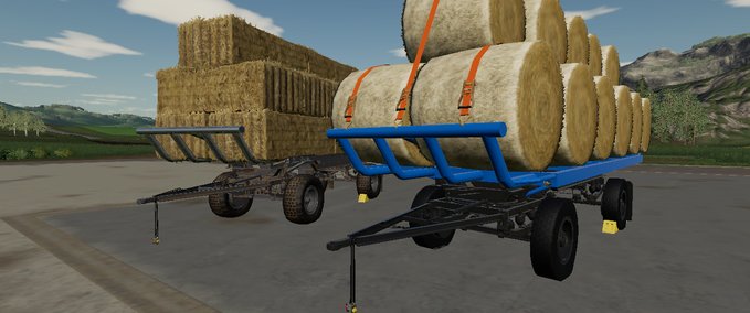 Ballentransport HW80 Bale Trailer Landwirtschafts Simulator mod