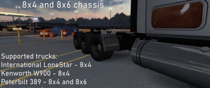 Trucks Steering Axles for 8×4 and 8×6 Chassis  Eurotruck Simulator mod