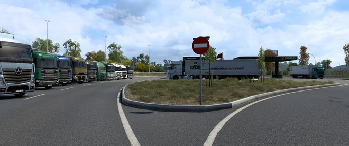 Trucks Europäische LKW Rastplätze von Ernst Veliz [1.40.x] Eurotruck Simulator mod
