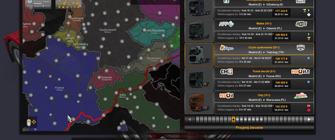 Maps Weltkarte in HD [1.40] Eurotruck Simulator mod