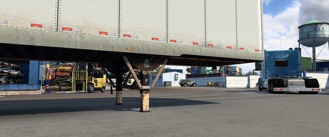 Trailer [ATS] Rostiger SCS Box Anhänger (1.40) American Truck Simulator mod