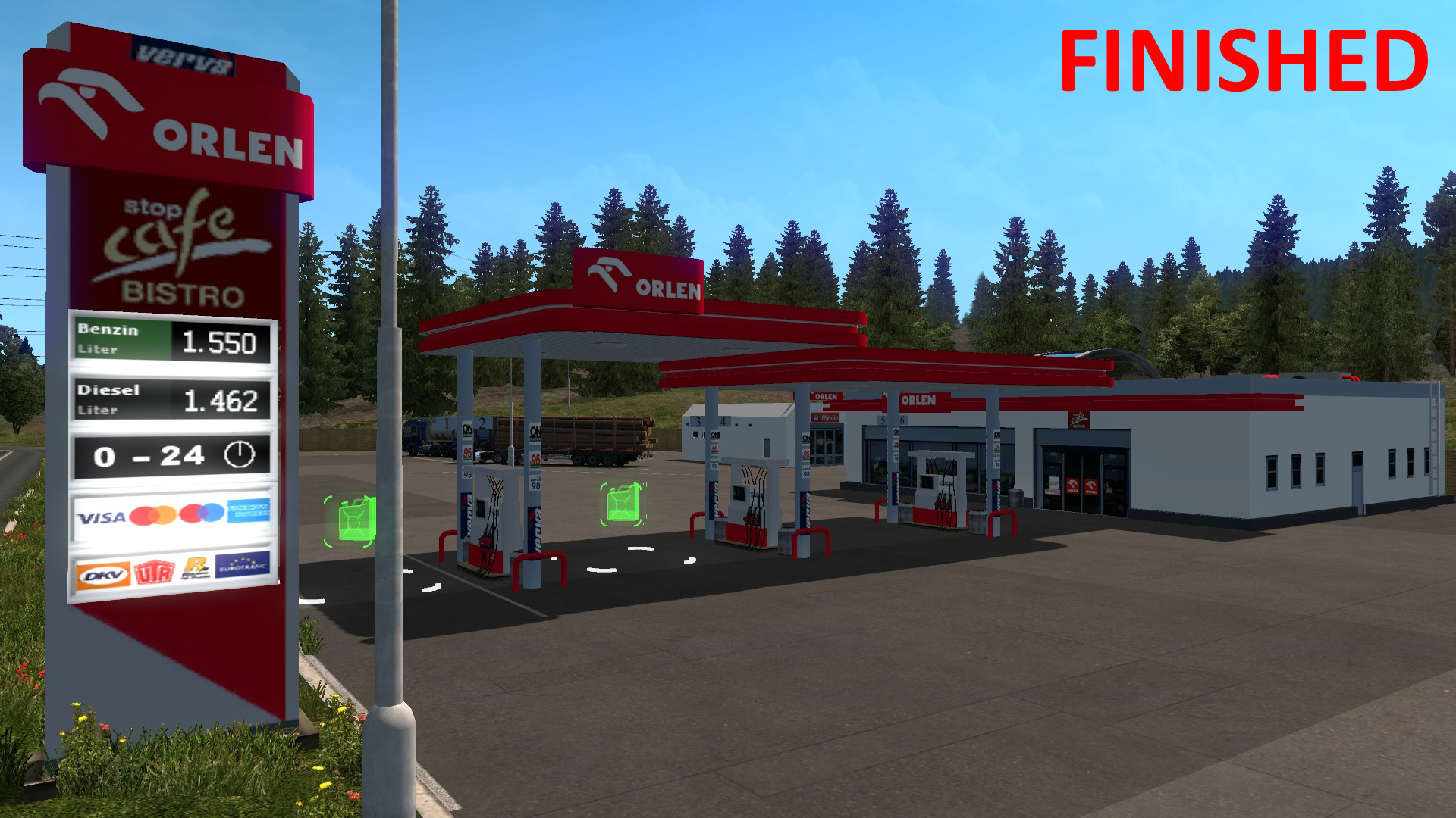 Realistic European petrol stations thumbnail 9
