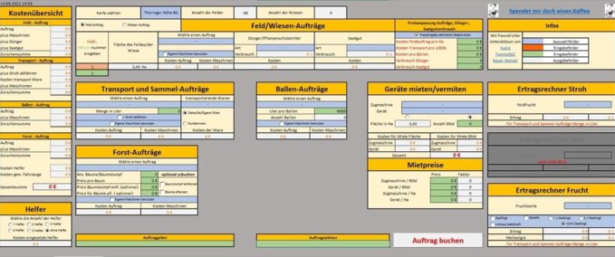 Scripte LU Abrechnung Landwirtschafts Simulator mod