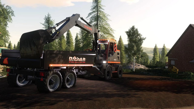 FS 19 Rösab Volvo ew160 excavator v 1.0.0.0 Exevators Mod
