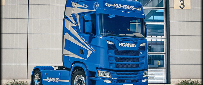 Trucks Scania S Limited Edition 130 Years 4K & 8K Skin Pack 1.40.x Eurotruck Simulator mod