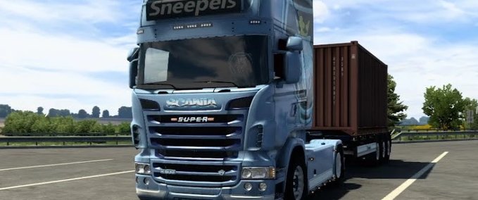 Trucks Scania V8 Sneepels Open Pipe [1.40] Eurotruck Simulator mod