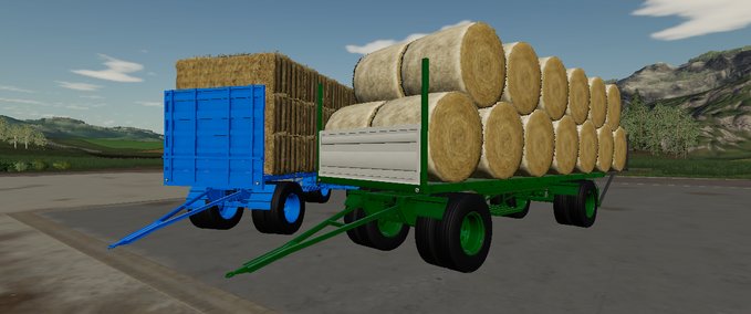 Ballentransport BSS & Rába Bale Trailer Landwirtschafts Simulator mod