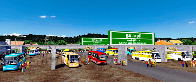 Other Map "Tamil Nadu" (1.40) Eurotruck Simulator mod