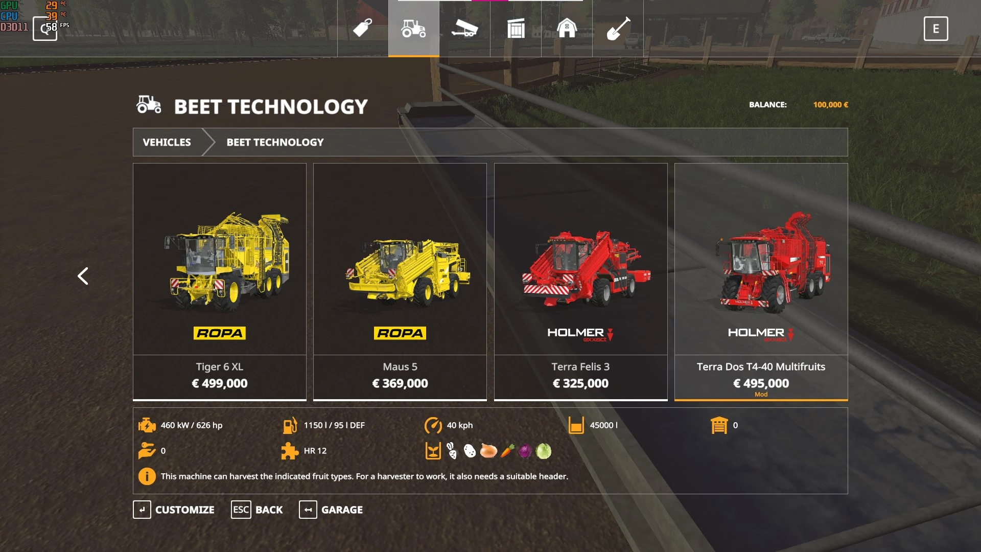 Canadian Farm Map - Thumbnail 1