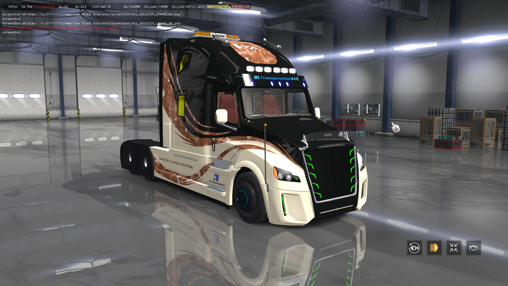 [ATS] Freightliner Inspiration v1.2 (1.40) thumbnail 7