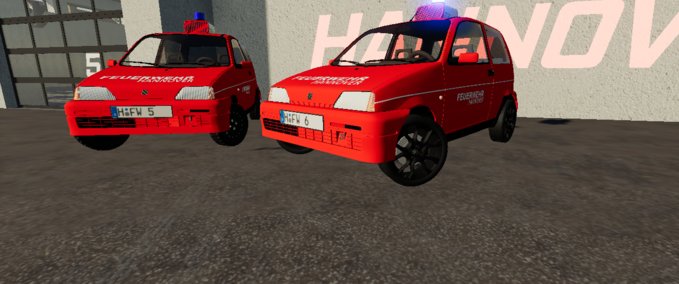 Sonstige Fahrzeuge Fiat Cinquecento 1991 Feuerwehr Hannover Landwirtschafts Simulator mod