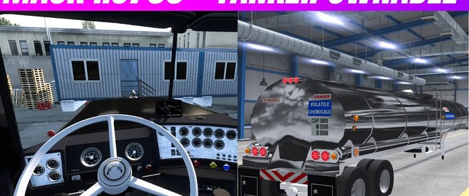 Trucks NEW MACK RS700 + TANK TRAILER BY BEAST RACING 1.40 - 1.41 OB American Truck Simulator mod