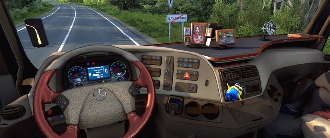 Interieurs Beige Interior for Mercedes Actros 2009 Eurotruck Simulator mod