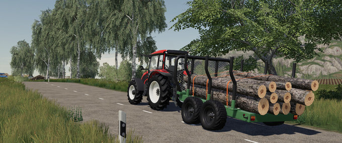 Auflieger Small Wood Trailer Landwirtschafts Simulator mod