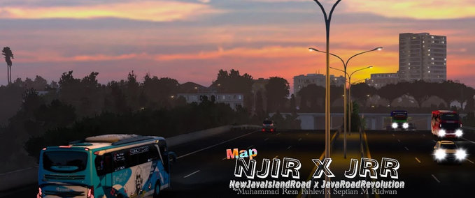 Maps Indonesian Country Road Fever (New Java Island Road) [1.40] Eurotruck Simulator mod