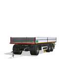 Trailer 3 axle with platform for Scania S580 truck Mod Thumbnail