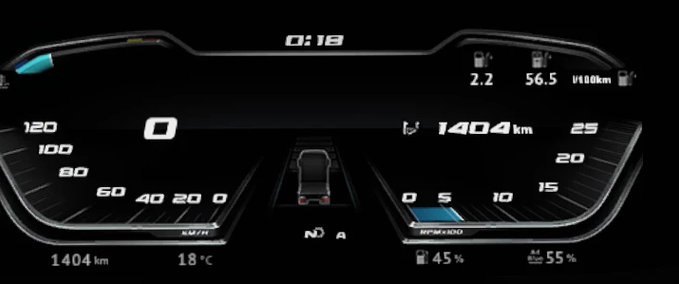 Trucks DAF NG 2021 – Computer Dashboard Fix Eurotruck Simulator mod
