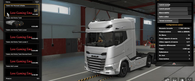 Trucks DAF XG+ Chassis Addon 1.40.x Eurotruck Simulator mod
