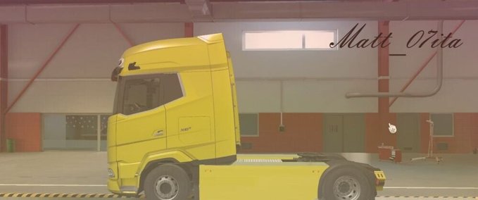 Trucks DAF XG/XG+ SIDESKIRT Holland Style + TEMPLATE Eurotruck Simulator mod