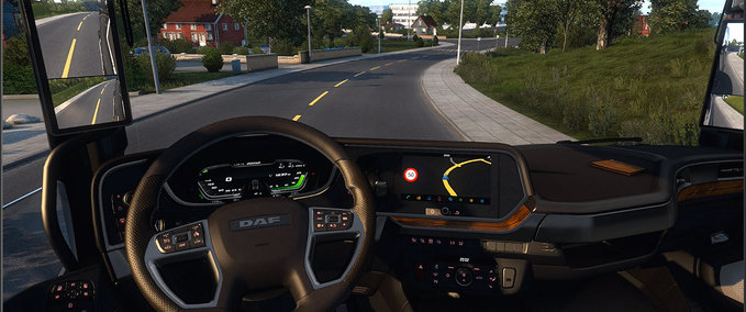 Interieurs Dashboard light DAF XG 2021 Pack Eurotruck Simulator mod