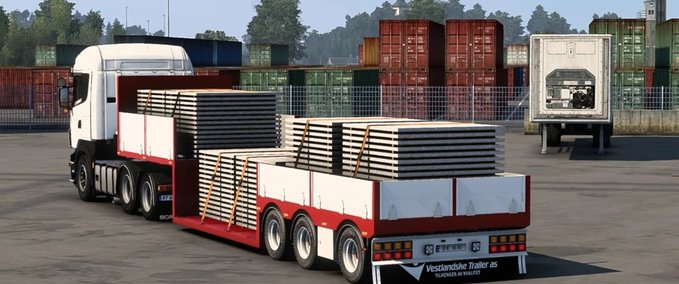 Trailer JS Well-Anhänger von JS Truckstyling [1.41] Eurotruck Simulator mod