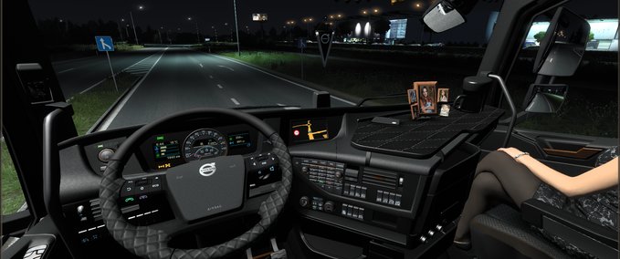Interieurs Dark grey Interior Volvo FH16 2012 Eurotruck Simulator mod