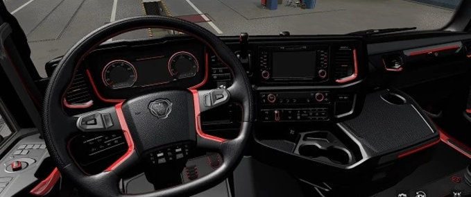Trucks Scania R&S Rotes Interieur [1.41] Eurotruck Simulator mod