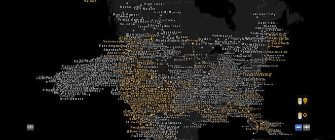 Maps Fullscreen Karte [1.40] American Truck Simulator mod