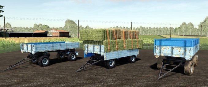 Auflieger BSS 8T Blau (nástavby) Landwirtschafts Simulator mod