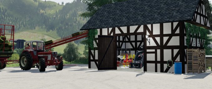 Gebäude Fachwerk-Scheune Landwirtschafts Simulator mod