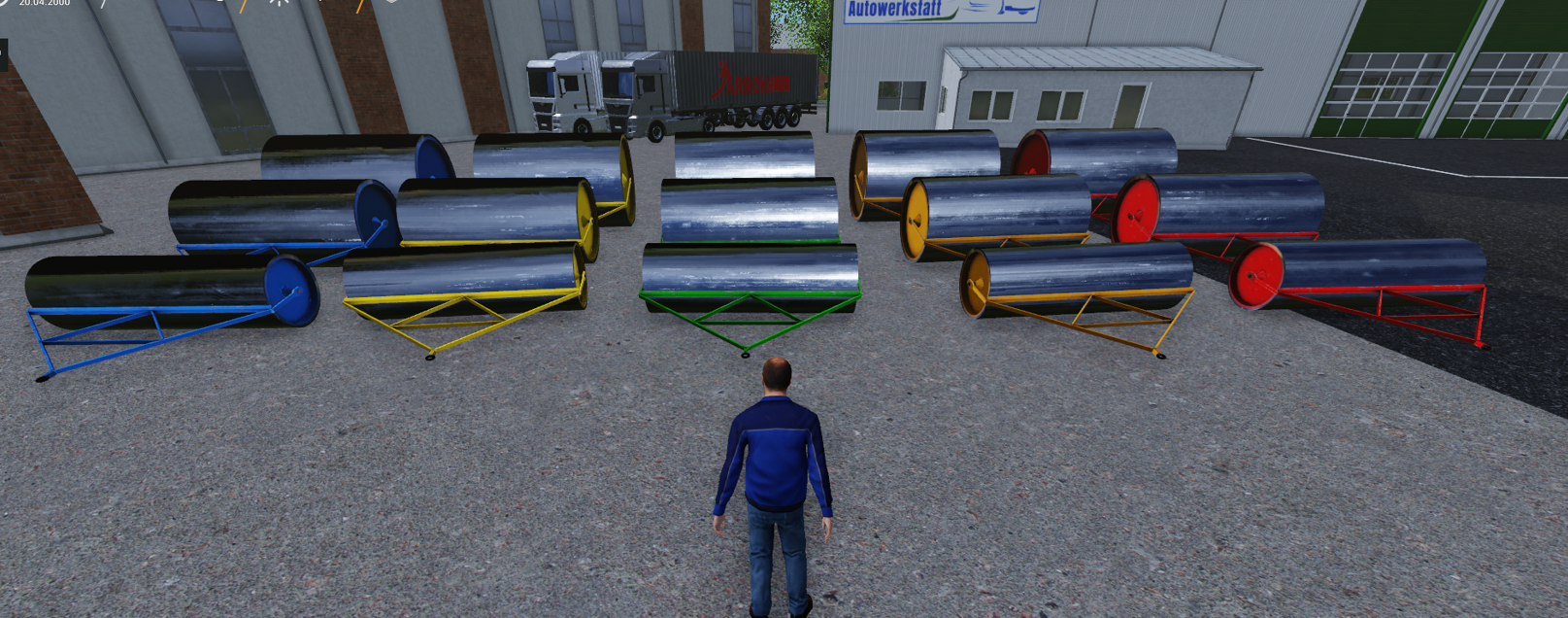 Roller in 3 sizes 1.5t / 3.0t / 9.0t and 5 colours each - Thumbnail 1