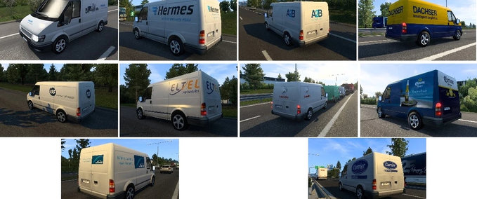 Trucks KI Vans Paket von Nissantruck [1.41] Eurotruck Simulator mod