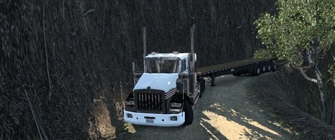 Maps Karte "Bergstraßen" [1.41] American Truck Simulator mod