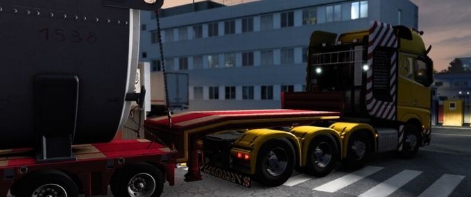 Trailer Spezial Transport 100 oder 150 Tonnen [1.41] Eurotruck Simulator mod