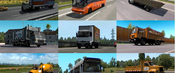 Trucks GTA 5 LKWs & Busse Verkehrspaket [1.41] Eurotruck Simulator mod