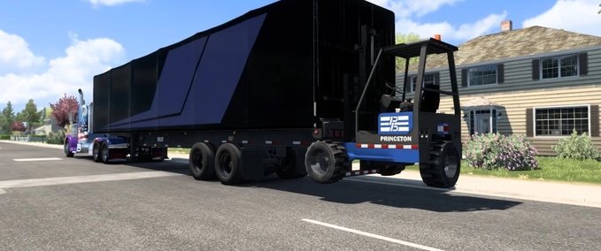 Trailer NitroModz SCS Gabelstapler Piggyback  American Truck Simulator mod
