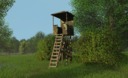 Raised blind (transportable, with damage caused by wild boars)