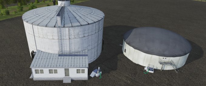 Others Tank set for biofertilizer (transportable/placeable) with pump trailer Cattle and Crops mod