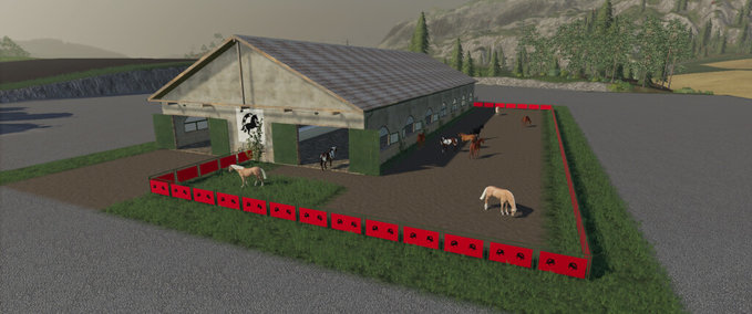 Anbaugeräte Großer Spanischer Pferdestall Landwirtschafts Simulator mod