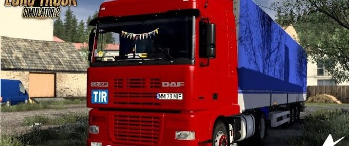 Trucks DAF XF 95 RoStyle LKW + Anhänger (1.41.x) Eurotruck Simulator mod
